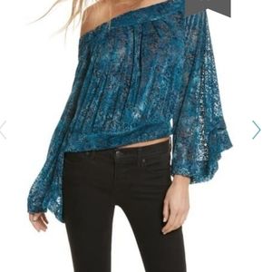 NWT Free People ginger berry top